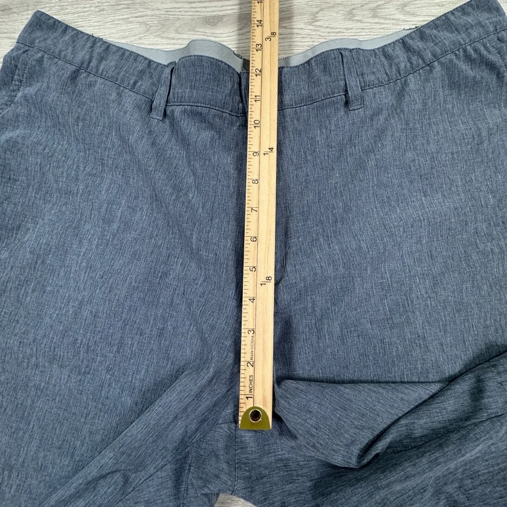 Adidas Men's Golf Shorts Ultimate365 Heathered Blue Size 40 Stretch Performance